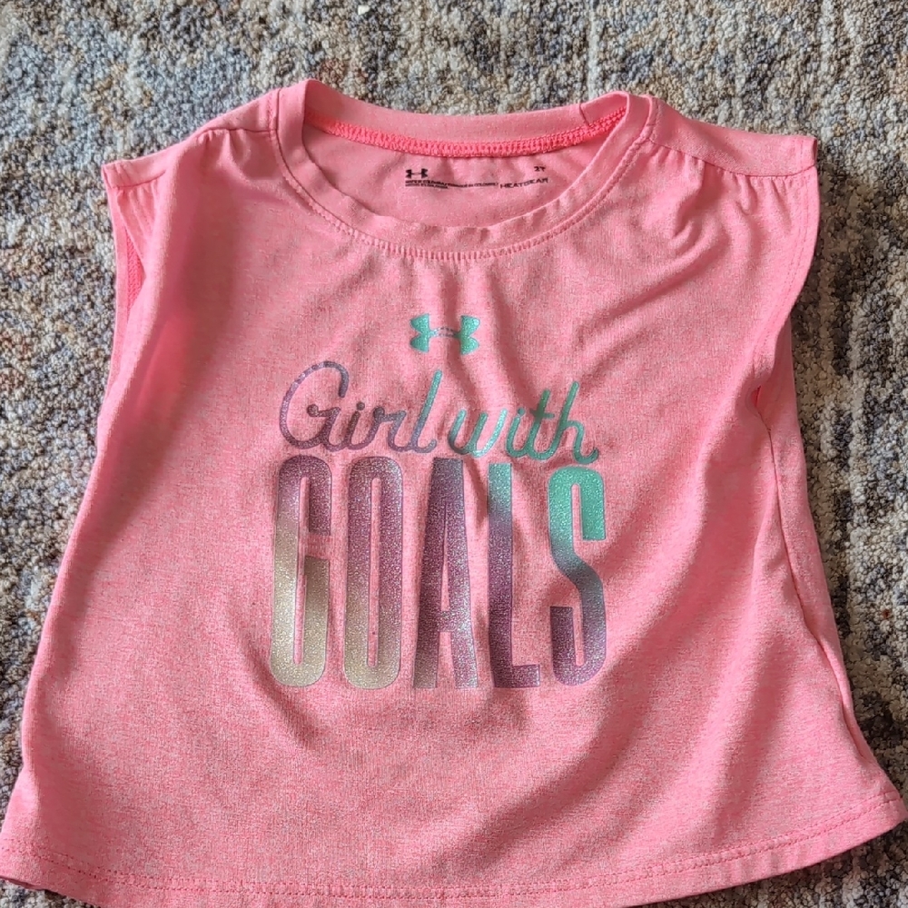 Under Armour Pink 'Girl with Goals' Tee